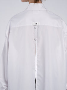 WHITE SHIRT OPEN BACK