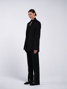 ZIPPER SUIT TROUSERS