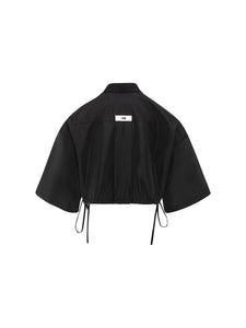 NYLON CROPPED SHIRT
