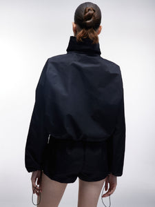 OVERSIZED ZIPPER ROMPER LIKE JACKET