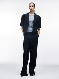 SHORT SLEEVE RAW  BLAZER