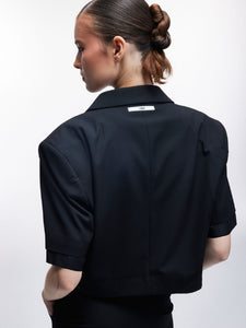 SHORT SLEEVE RAW  BLAZER